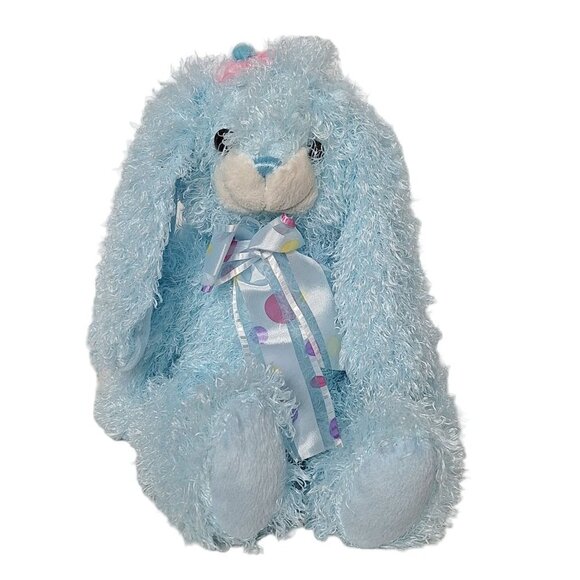 Walmart Blue Easter Bunny Rabbit Plush 11.5 Inch - Picture 1 of 7